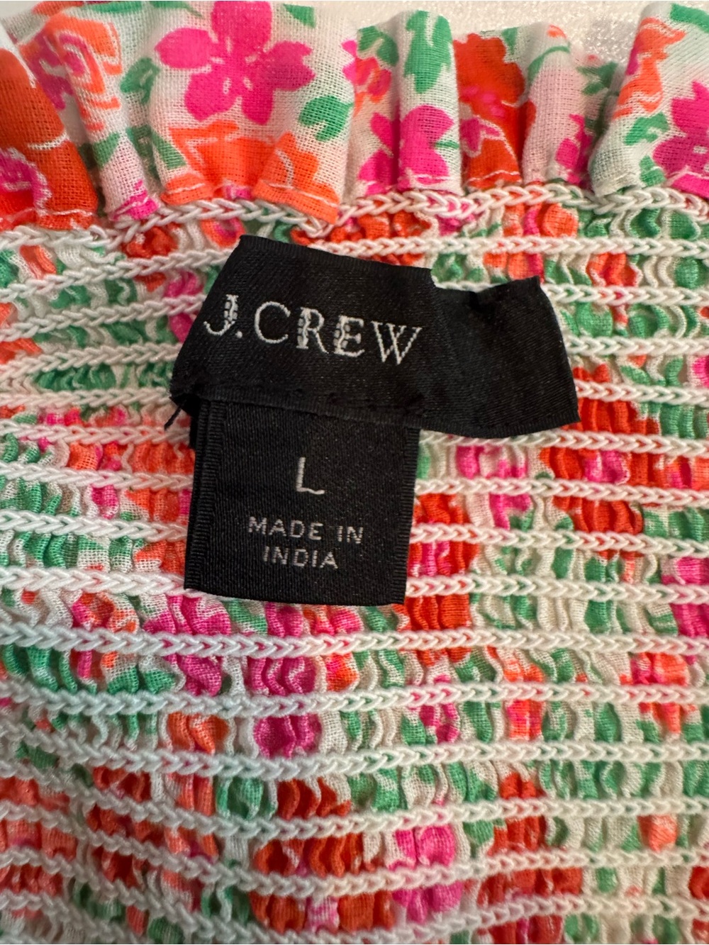 J. Crew Cotton voile smocked dress in storybook floral - Picture 9 of 9